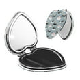 thumbnail image 1 of Bingfone Swan Princess On Lake Print Compact Vanity Makeup Mirror for Men Women Girls for Pocket Purse Wallet Handbag,Portable Small Handheld Beauty Mirror-Heart Shape, 1 of 9