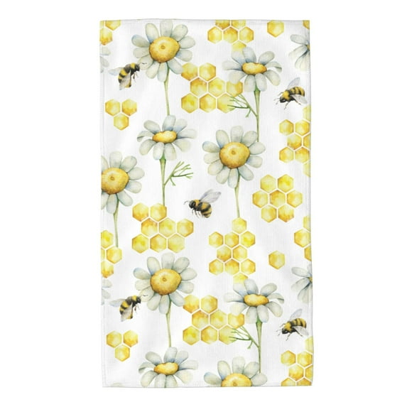 Bingfone Sweet Honey Ultra Absorbent & Soft Hand Towels For Bath, Hand, Face, Gym And Spa-27.5x16in