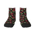 thumbnail image 1 of Bingfone Sweet Red Cherry Design Patterned Men'S Women'S Casual Cotton Socks, 1 of 9