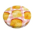 thumbnail image 1 of Bingfone Tasty Toasts Padded Round Bar Stool Cover Cushion with Elastic Fabric Round Chair Seat - Tasty Toasts, 1 of 7