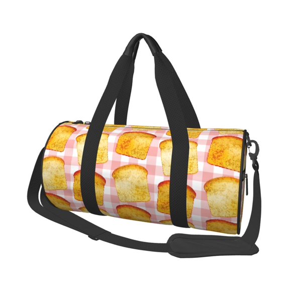 Bingfone Tasty Toasts Print Gym Duffle Backpack for Men Women,Travel Weekender Carry-On Bags with Detachable Back Pack Straps for Traveling Overnight Climb Sports