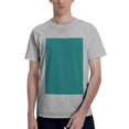 thumbnail image 1 of Bingfone Teal Men'S Loose Fit Short-Sleeve Pocket T-Shirt, 1 of 7
