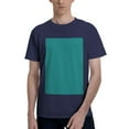 thumbnail image 1 of Bingfone Teal Men'S Loose Fit Short-Sleeve Pocket T-Shirt, 1 of 7