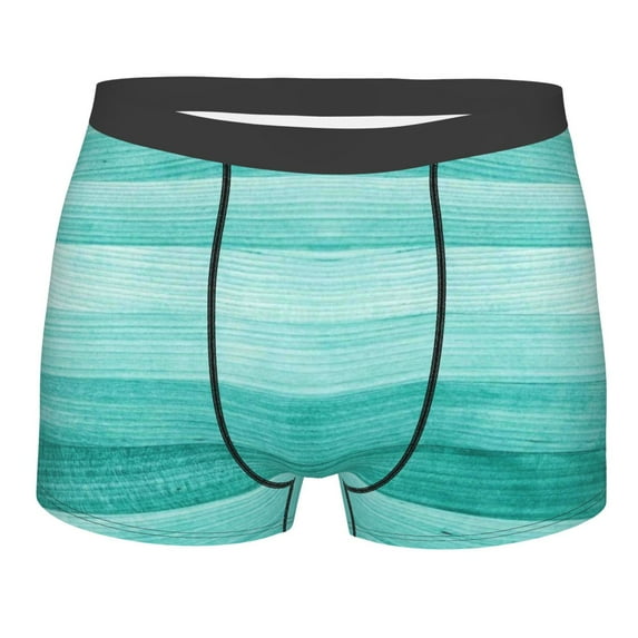 Bingfone Teal Turquoise Men'S Underwear - Casual Stretch Boxer Briefs-Small