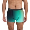 thumbnail image 1 of Bingfone Teal and Peach Men's Underwear - Casual Stretch Boxer Briefs-X-Large, 1 of 5