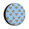 thumbnail image 1 of Bingfone Terrier Spare Tire Cover Weatherproof Universal Wheel Protectors For Rv Camper Travel Trailer Suv Truck-15 Inch, 1 of 9