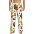 thumbnail image 1 of Bingfone Thanksgiving Turkey Mens All Over Print Sleep Pajama Pants-Small, 1 of 9