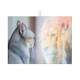 thumbnail image 1 of Bingfone The Cat Looks In The Mirror ,18" X 24"Dish Drying Mat For Kitchen Counter,Ultra Absorbent Microfiber, 1 of 9