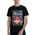 thumbnail image 1 of Bingfone Three Cute Christmas Gnomes Men'S Loose Fit Short-Sleeve Pocket T-Shirt, 1 of 7