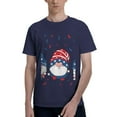 thumbnail image 1 of Bingfone Three Gnome Independence Day Men'S Loose Fit Short-Sleeve Pocket T-Shirt, 1 of 7