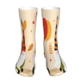 thumbnail image 1 of Bingfone Three Gnomes With Balloons Prirnt Women's Men's Fun Pattern and Solid Crew Socks-1 Pair Pack-Cool & Classic Novelty Design Gifts, 1 of 7