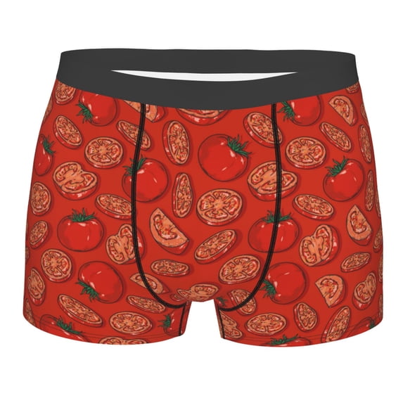 Bingfone Tomatoes Men's Underwear - Casual Stretch Boxer Briefs-Medium