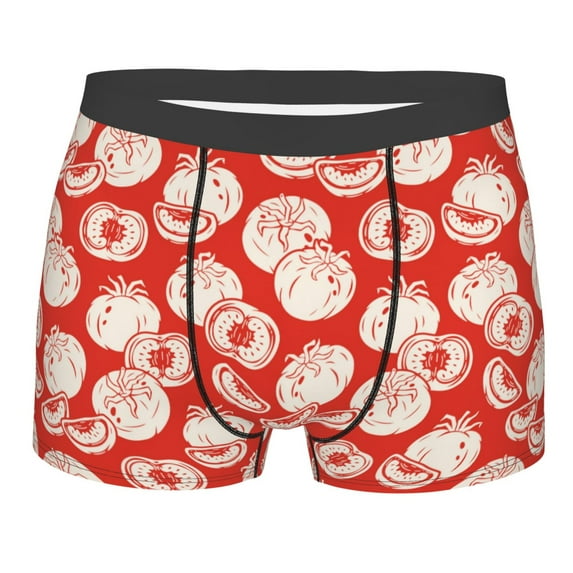Bingfone Tomatoes Men's Underwear - Casual Stretch Boxer Briefs-X-Large