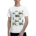 thumbnail image 1 of Bingfone Tractor And Dumper Men'S Loose Fit Short-Sleeve Pocket T-Shirt, 1 of 7