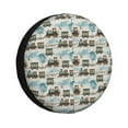 thumbnail image 1 of Bingfone Transport Train Spare Tire Cover Weatherproof Universal Wheel Protectors for RV Camper Travel Trailer SUV Truck-14 inch, 1 of 8