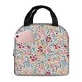 thumbnail image 1 of Bingfone Trendy Floral Design Print Lunch Bag Insulated Lunch Box, Small Leakproof Cooler Food Lunch Containers Reusable High Capacity Lunch Tote Bags for Work, Travel, Outdoor, 1 of 5