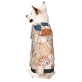 thumbnail image 1 of Bingfone Tropical Beach Sea Shell Dog Clothes Hoodie, Pet Winter Coat,Puppy Sweatshirts for Small Dogs Boy Girl,Suitable for All Breeds-X-Small, 1 of 6