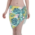 thumbnail image 1 of Bingfone Tropical Floral Women's Sarong Swimsuit Cover Ups Bathing Suit Coverups Chiffon Beach Wrap Skirts, 1 of 7