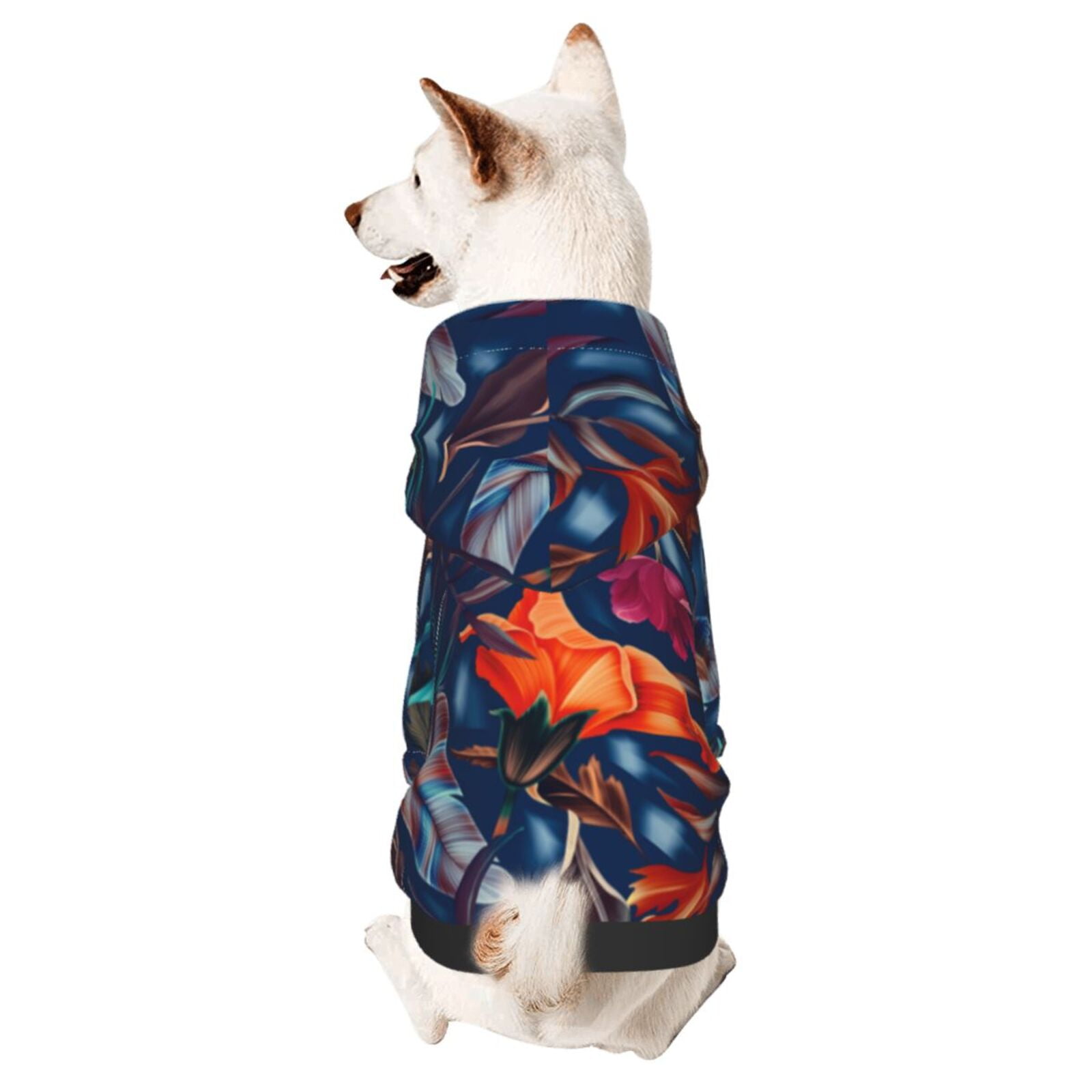 Floral Beadwork Four Clans Winter Pet Dog Hoodie main image 0
