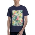 thumbnail image 1 of Bingfone Tropical Flowers Men'S Loose Fit Short-Sleeve Pocket T-Shirt, 1 of 7