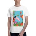thumbnail image 1 of Bingfone Tropical Jungle Flamingo Men'S Loose Fit Short-Sleeve Pocket T-Shirt, 1 of 7