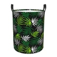 thumbnail image 1 of Bingfone Tropical Leaves1 Waterproof Foldable Laundry Hamper Bucket With Handles For Storage Bin,Clothes Hamper (Small), 1 of 8