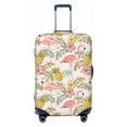 thumbnail image 1 of Bingfone Tropical Pink Flamingo Pineapple Luggage Cover Washable Suitcase Cover Protector Anti-scratch Suitcase cover Fits 18-32 inch Luggage, 1 of 9