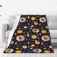 thumbnail image 1 of Bingfone Turkey And Autumn Print Flannel Fleece Blanket Throw Blanket for Bed,Sofa,Couch,Travel,Camping(40"x30" ), 1 of 8