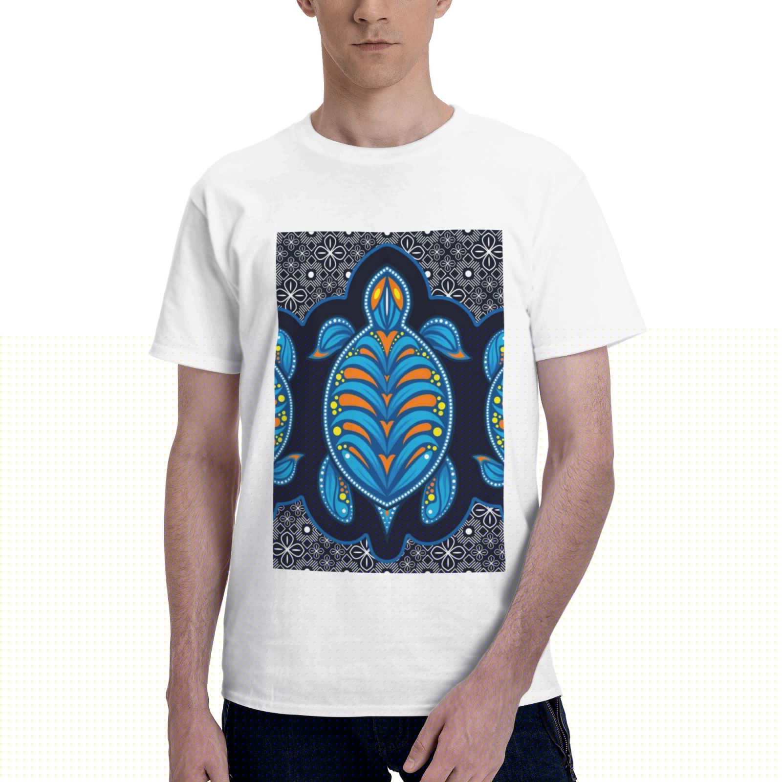 thumbnail image 1 of Bingfone Turtle Men'S Loose Fit Short-Sleeve Pocket T-Shirt, 1 of 7