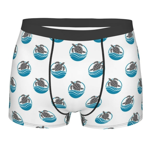 Bingfone Turtle Men's Underwear - Casual Stretch Boxer Briefs-X-Large