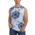 thumbnail image 1 of Bingfone Turtle with Blue Stones Pattern Men's Tank Tops Workout Sleeveless Tee Shirts Running Beach Tanks for Men-3X-Large, 1 of 8