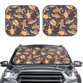 thumbnail image 1 of Bingfone Turtles and Sea Plants Windshield Sun Shade 2-Piece Foldable Car Front Window Sunshade for Most Sedans SUV Truck-Medium, 1 of 7