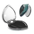 thumbnail image 1 of Bingfone Underwater Dinosaur Shark Print Compact Vanity Makeup Mirror for Men Women Girls for Pocket Purse Wallet Handbag,Portable Small Handheld Beauty Mirror-Heart Shape, 1 of 9
