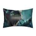 thumbnail image 1 of Bingfone Underwater Dinosaur Shark Satin Pillowcase for Hair - Standard Size with Zipper Silky & Soft Pillow Covers,20x30 Inches, 1 of 6