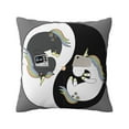 thumbnail image 1 of Bingfone Unicorn in Yoga Linen Throw Pillow Covers Cushion Case Pocket Button Vintage Farmhouse Pillowcase for Sofa Couch Bed 20"x20", 1 of 9