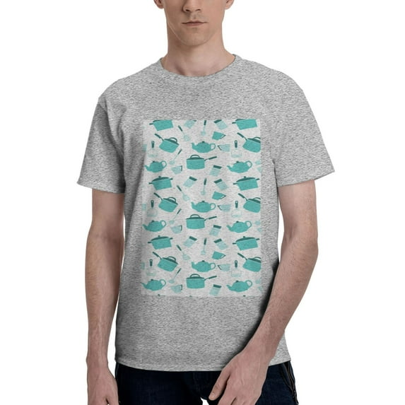 Bingfone Utensiles Men'S Loose Fit Short-Sleeve Pocket T-Shirt