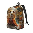 thumbnail image 1 of Bingfone Valley Meditating Guinea Pig Print Canvas College Laptop Backpack, Large Capacity Lightweight College Bookbag Casual Daypack-Small, 1 of 5