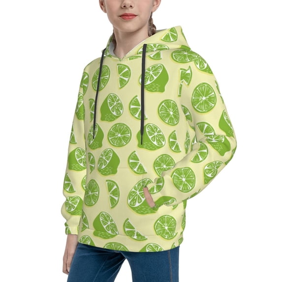 Bingfone Various Lemons Pattern Youth Classic Hoodies Soft Hooded Pullover Sweatshirts for Girls and Boys