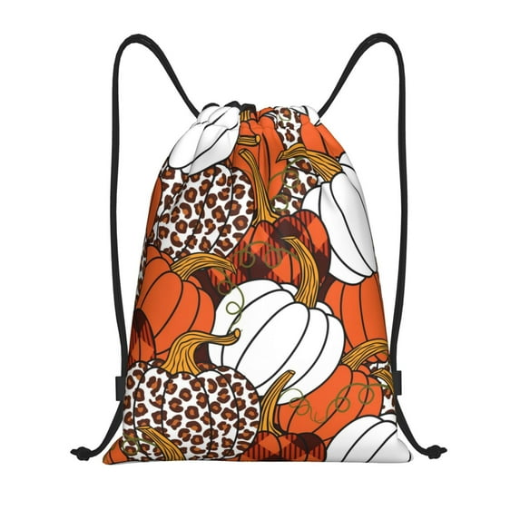 Bingfone Various Pumpkins Drawstrings Backpacks Bags For Men Women Gym Drawstrings Bag