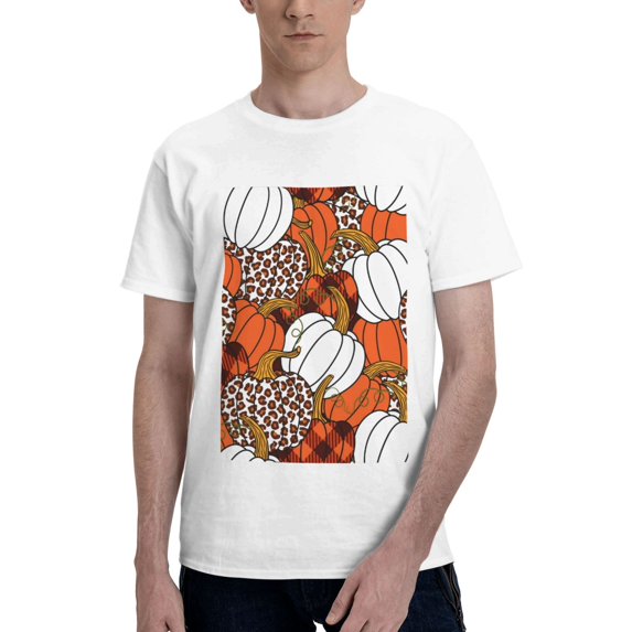 Bingfone Various Pumpkins Men'S Loose Fit Short-Sleeve Pocket T-Shirt