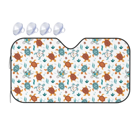 Bingfone Various Turtle Car Windshield Sunshade,Sun Foldable Sun Shield Sun Visor for Car - Small