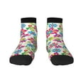 thumbnail image 1 of Bingfone Vector Mexican Otomi Style Bright Design Patterned Men'S Women'S Casual Cotton Socks, 1 of 9