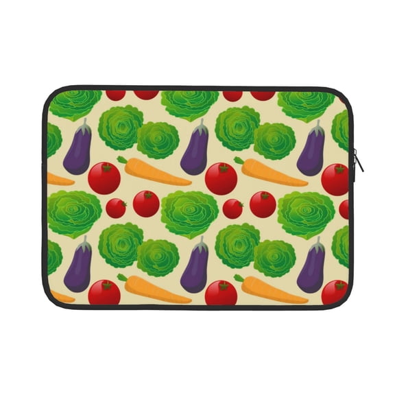 Bingfone Vegetable Laptop Sleeve Case 13 Inch, 360° Protective Computer Carrying Bag