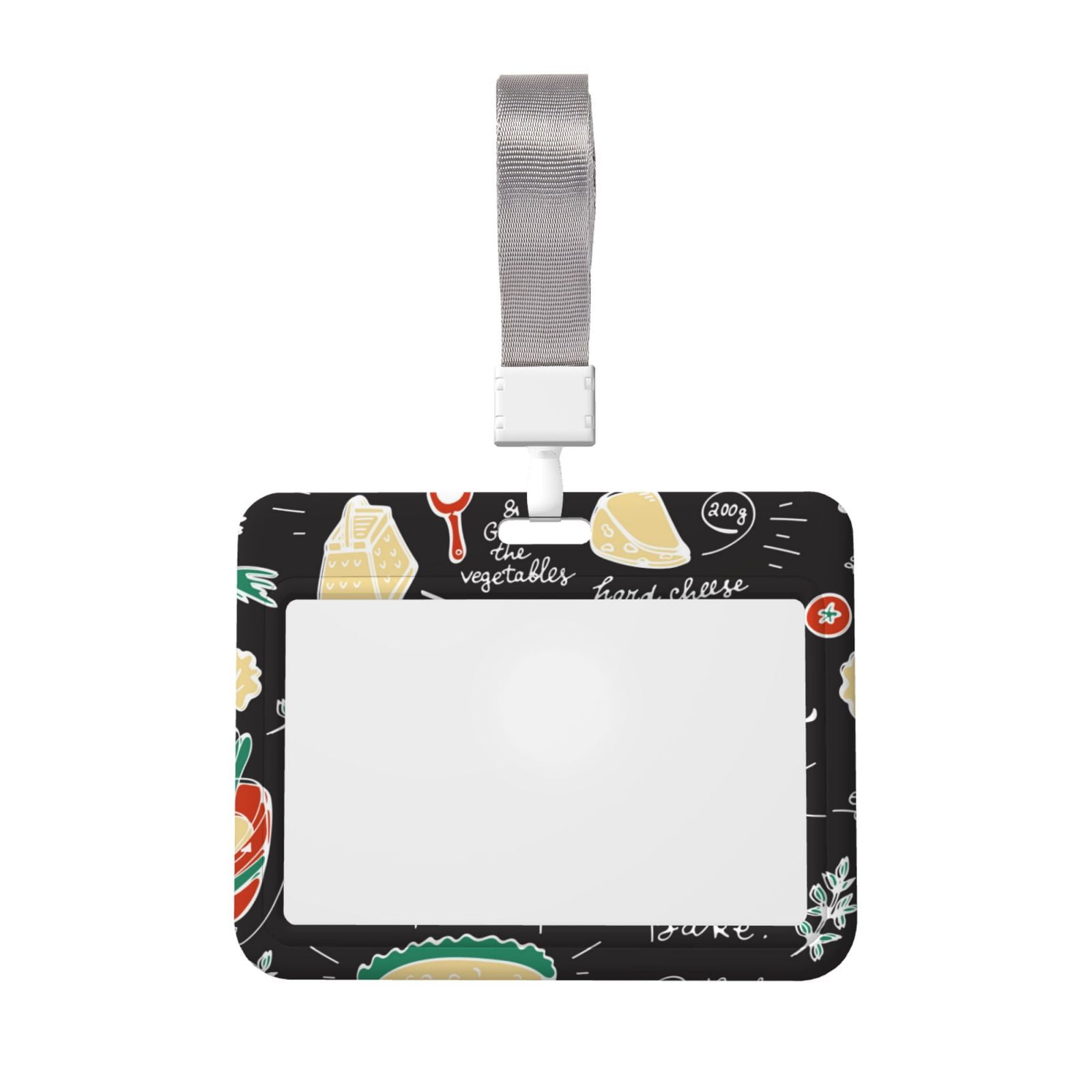 Bingfone Vegetable Quiche Card Badge Holder,For Girls Girly Women 4 X 3
