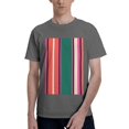 thumbnail image 1 of Bingfone Vertical Stripes Men'S Loose Fit Short-Sleeve Pocket T-Shirt, 1 of 7