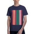 thumbnail image 1 of Bingfone Vertical Stripes Men'S Loose Fit Short-Sleeve Pocket T-Shirt, 1 of 7
