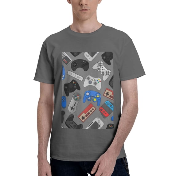 Bingfone Video Game Men'S Loose Fit Short-Sleeve Pocket T-Shirt