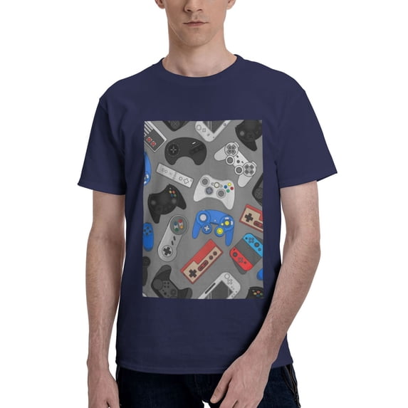Bingfone Video Game Men'S Loose Fit Short-Sleeve Pocket T-Shirt