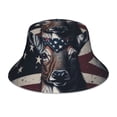 thumbnail image 1 of Bingfone Vintage American Deer Bucket Hat for Men Women,Packable Reversible Printed Sun Hats,Fisherman Outdoor Travel Hiking Beach Caps, 1 of 7