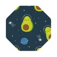 thumbnail image 1 of Bingfone Vintage Avocado In Space Leather Drinks Coasters With Set Of 6,Suitable For Home Kitchen,Coffee Cup Coasters Home Gift, 1 of 9